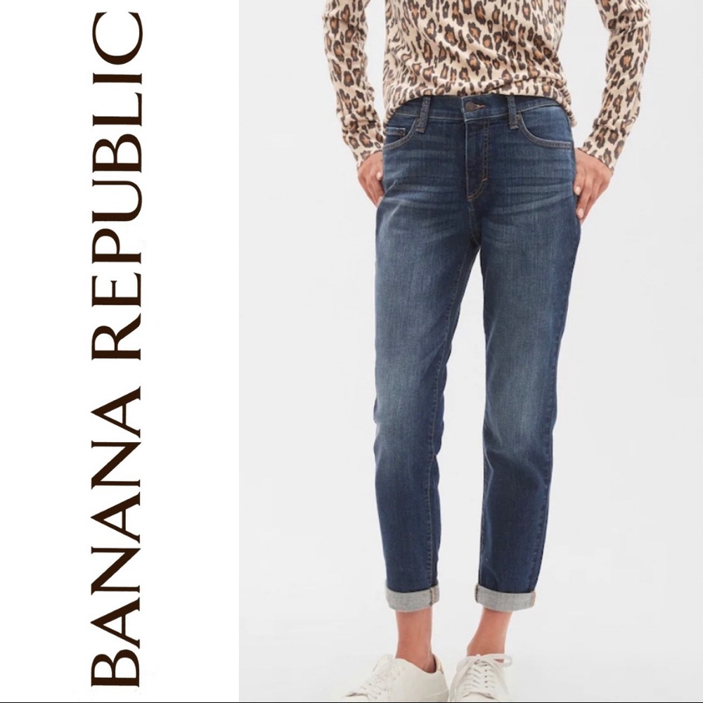 Banana Republic curvy girlfriend low rise jeans 30